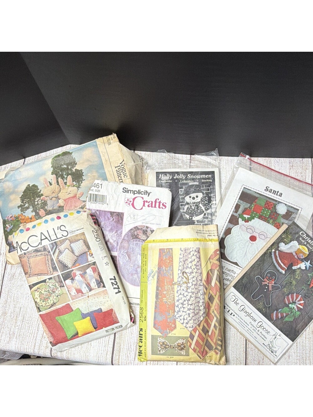 Vogue McCall's Simplicity Vintage craft Sewing Patterns Lot 1980s One Size